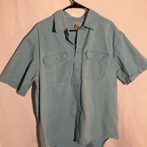 L.L. Bean Sky Blue Men's Casual Button Down Shirt